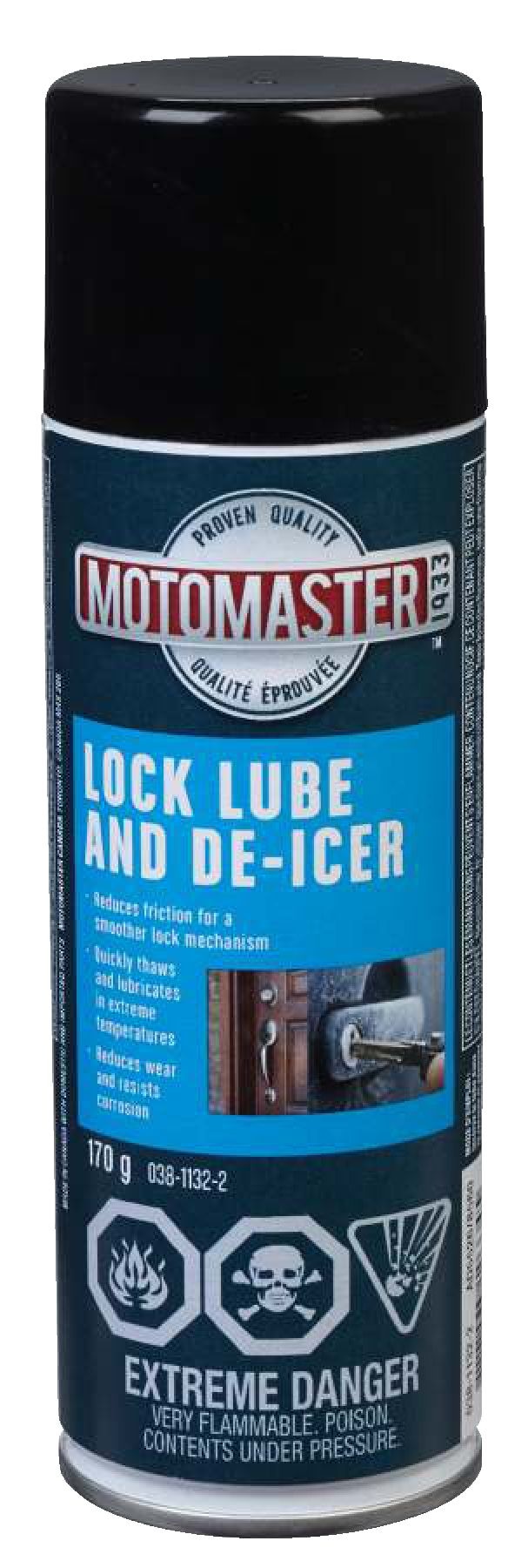MotoMaster Lock Lubricant & DeIcer Spray, 170g Canadian Tire