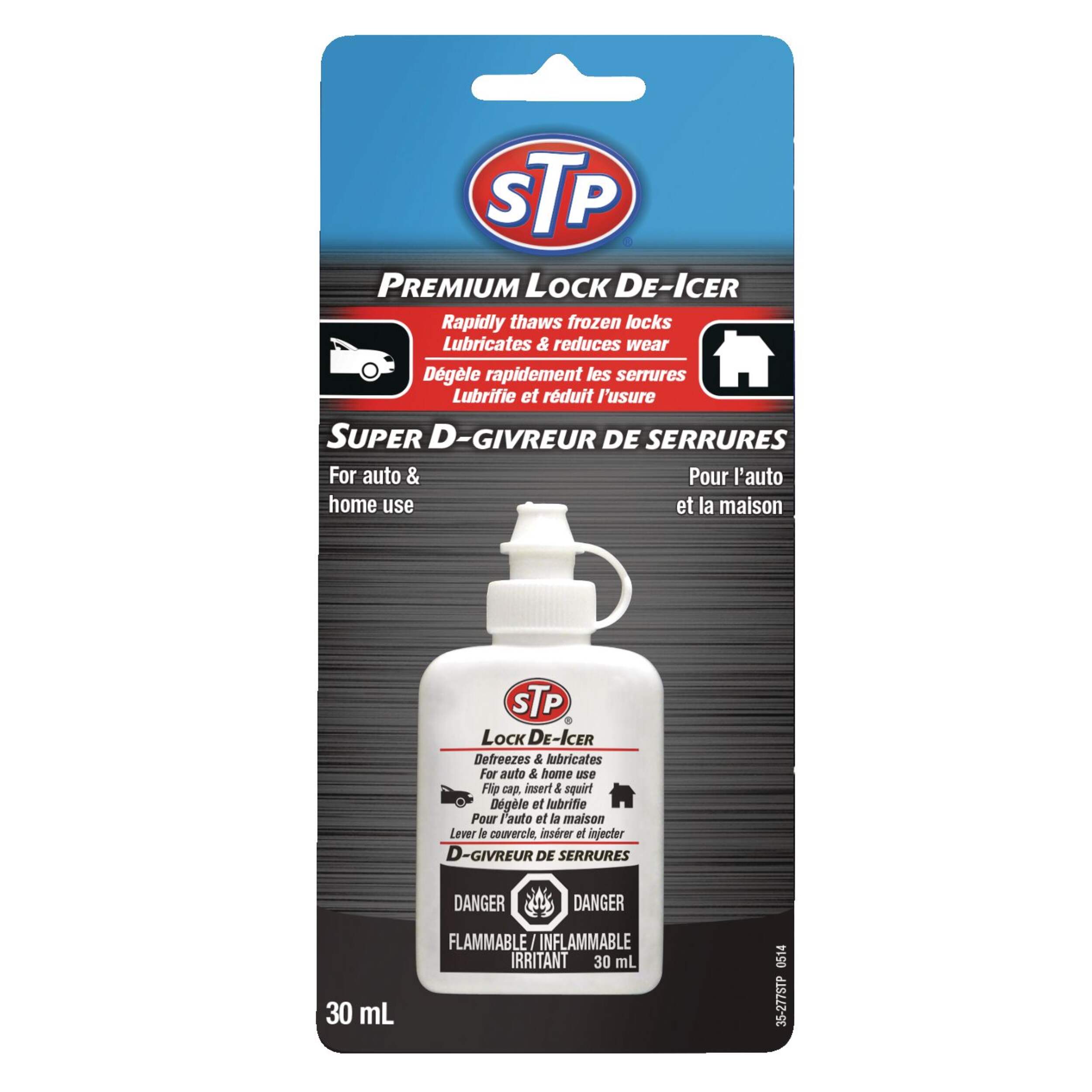 STP Premium Lock De-Icer Defreezer & Lubricant, 30-mL Front_Flat