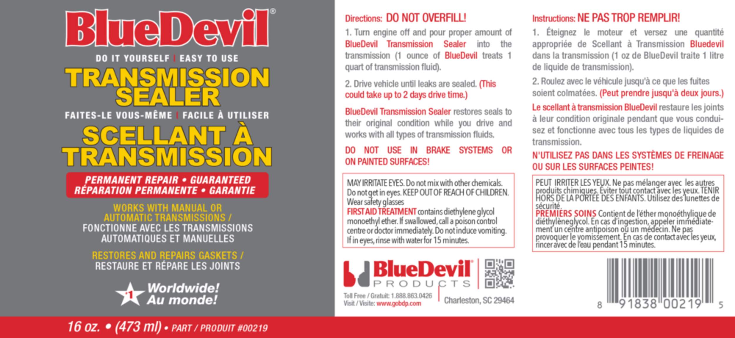 BlueDevil Transmission Sealer, 473mL Canadian Tire