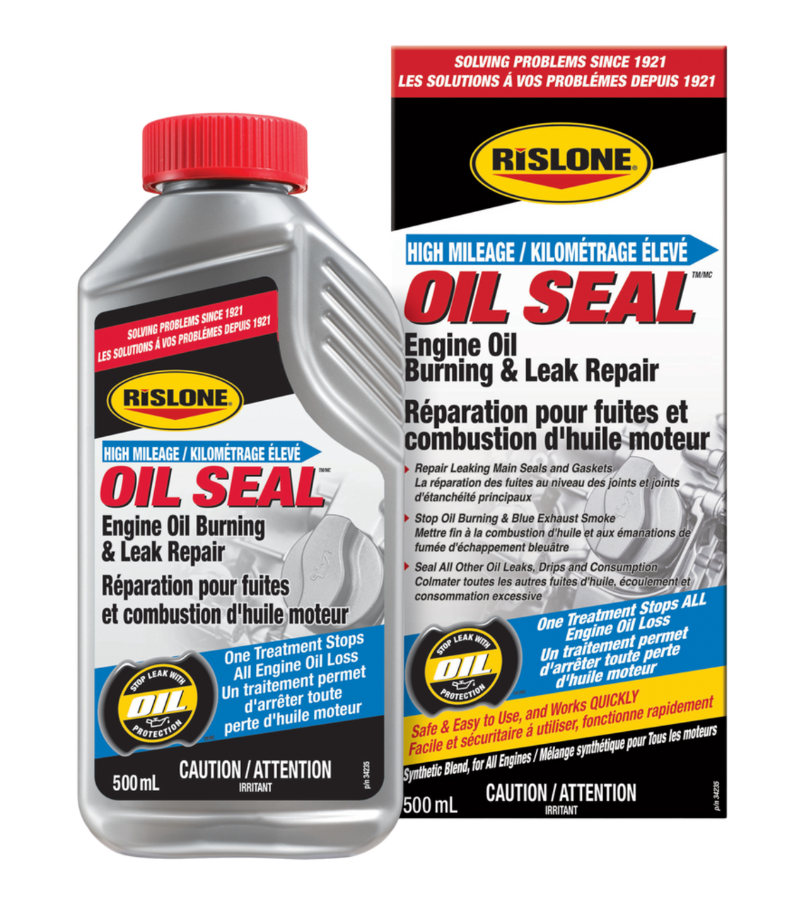 Bouche-fuite d'huile moteur Rislone Oil Seal Burning & Leak Repair