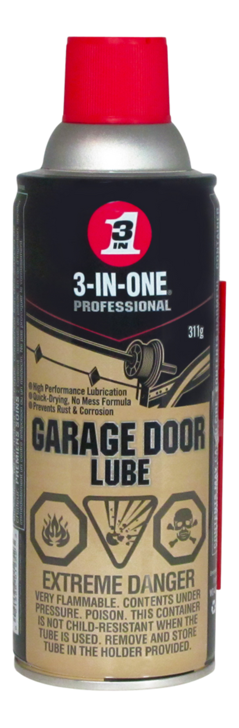 3inOne Professional Garage Door Lubricant, 311g Canadian Tire