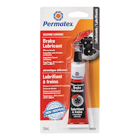 Permatex® 24127 Silicone Ceramic Brake Lubricant, Orange, 28-mL Front_Flat