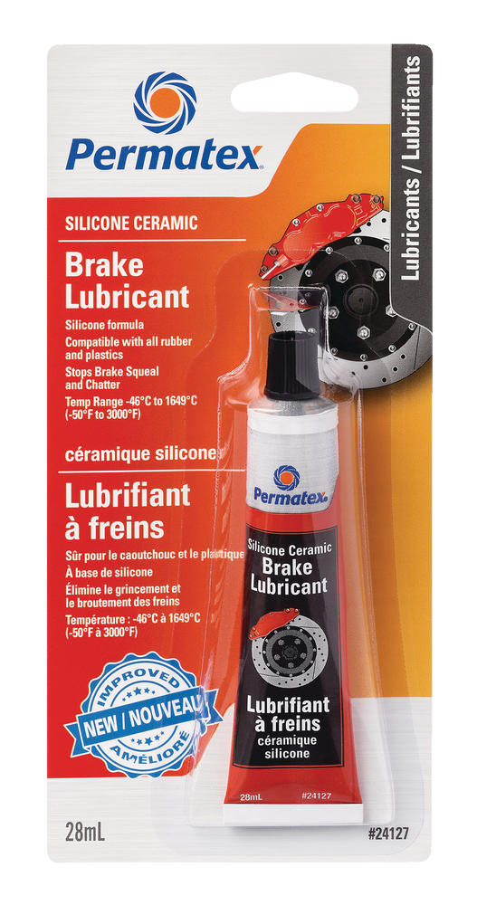 Permatex® 24127 Silicone Ceramic Brake Lubricant, Orange, 28g