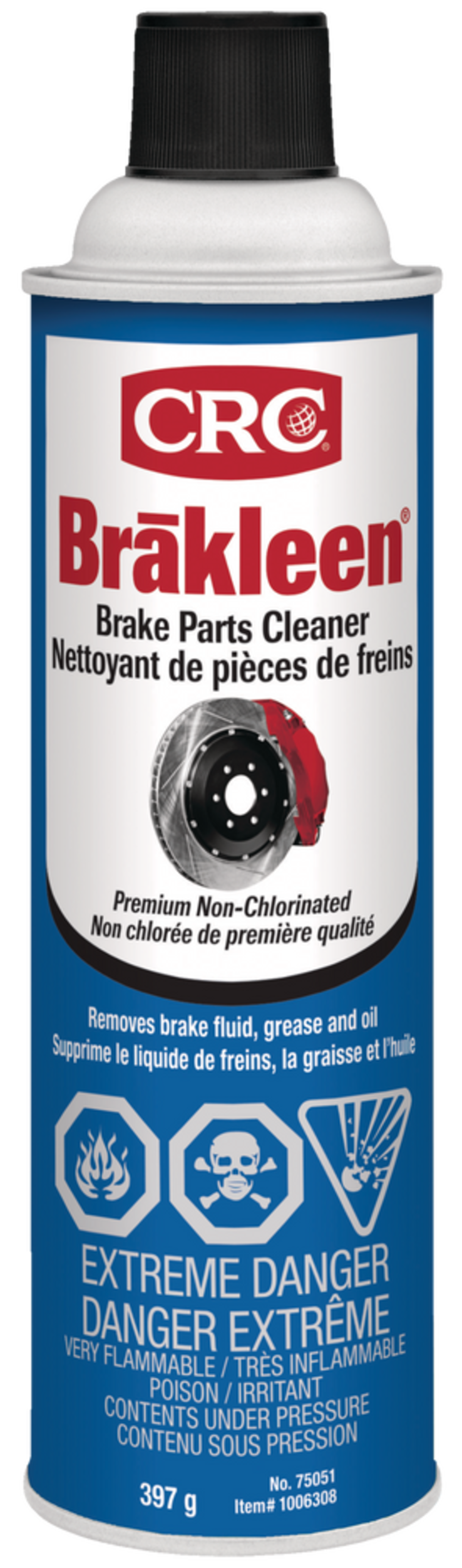 CRC Brakleen NonChlorinated Brake Parts Cleaner, 397g Canadian Tire