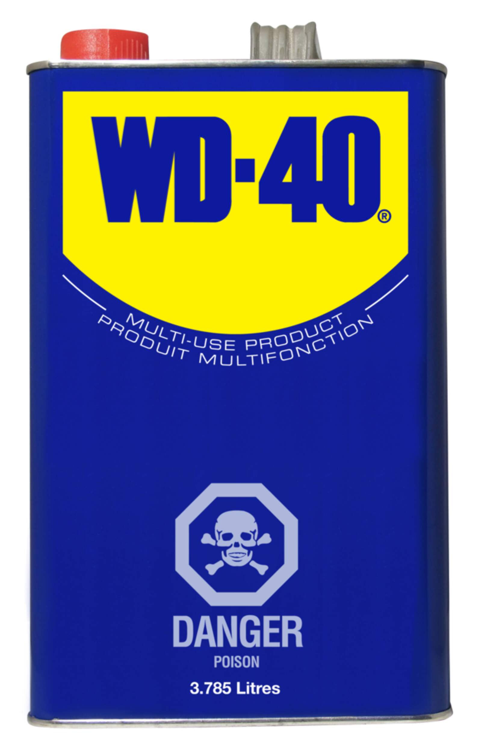 WD-40 01110 Multi-Purpose Liquid Lubricant, 3.78-L Front_Flat
