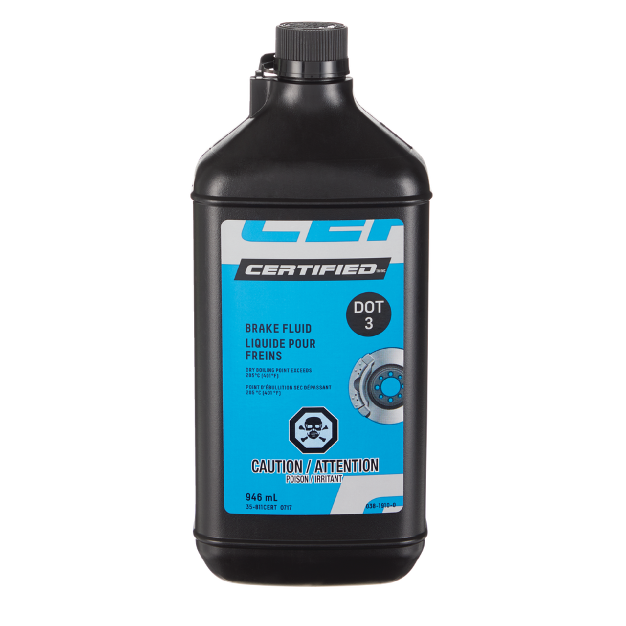 Certified DOT 3 Brake Fluid, More Options Available