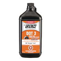 Liquide de freins OEM DOT 3, véhicules nord-américains, 946 mL Front_Flat