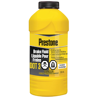 Liquide de freins Prestone® DOT 3, synthétique, haut de gamme, 80 500 km, 355 ml Front_Flat