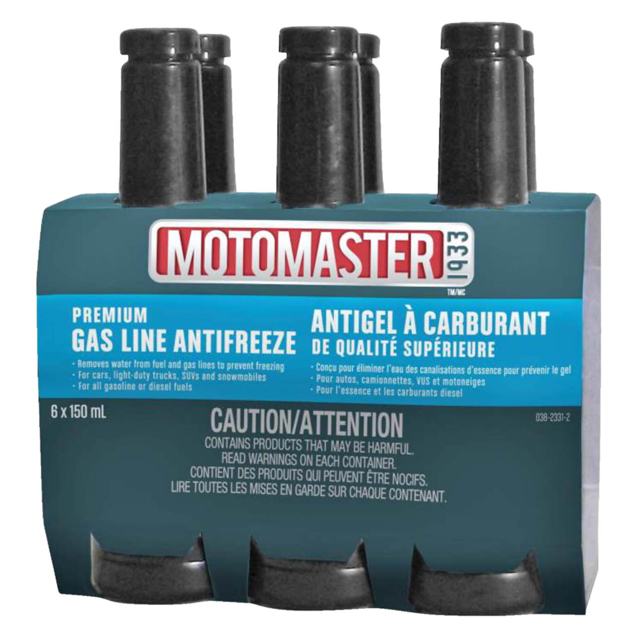 MotoMaster Premium Gas Line Antifreeze, 6-pk, 150-mL