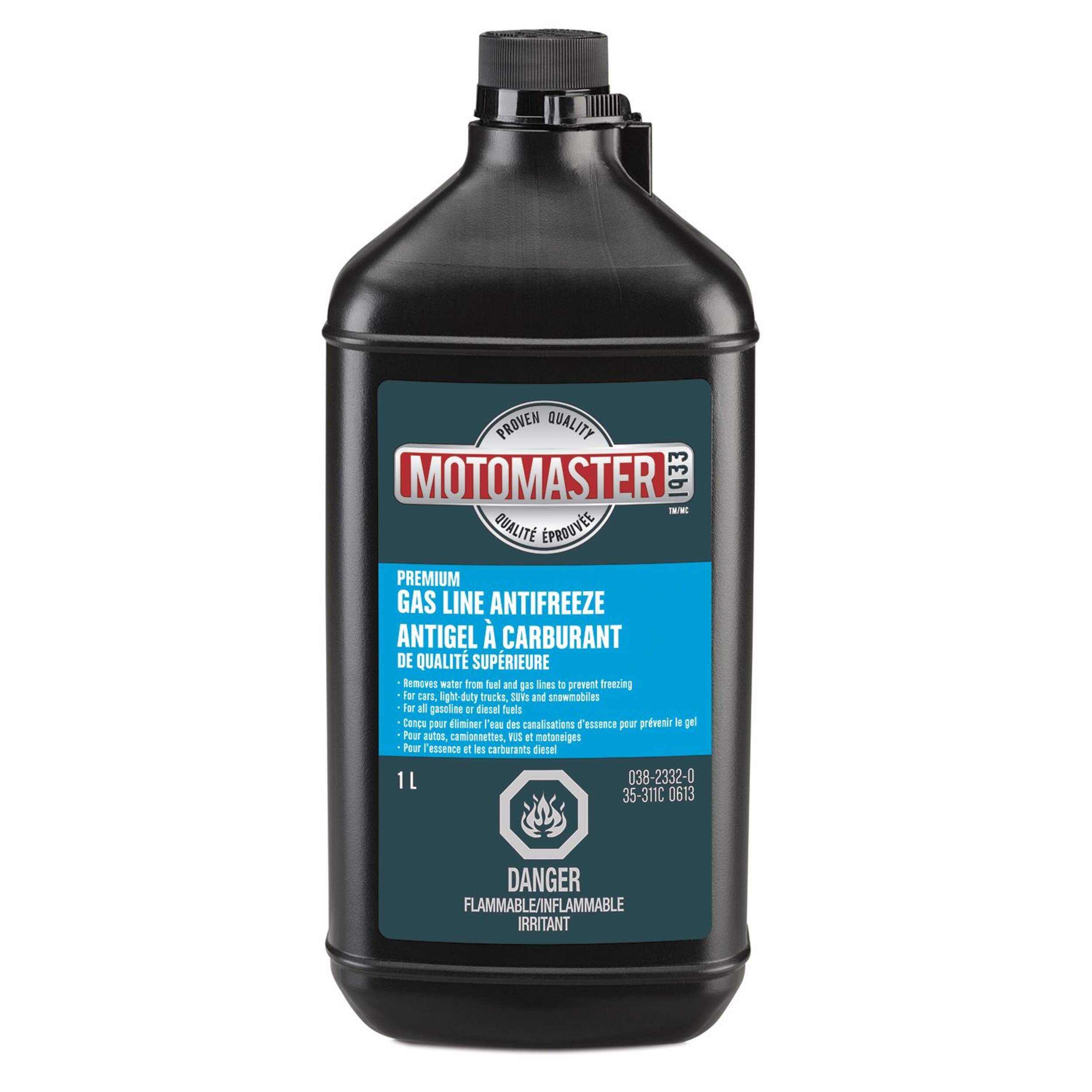 MotoMaster Premium Gas Line Antifreeze, 1-L Front_Flat