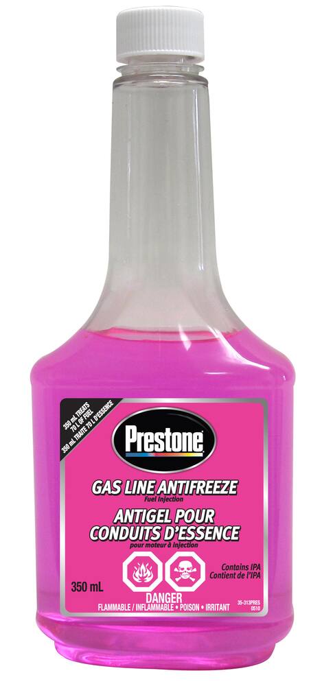 prestone gas line antifreeze