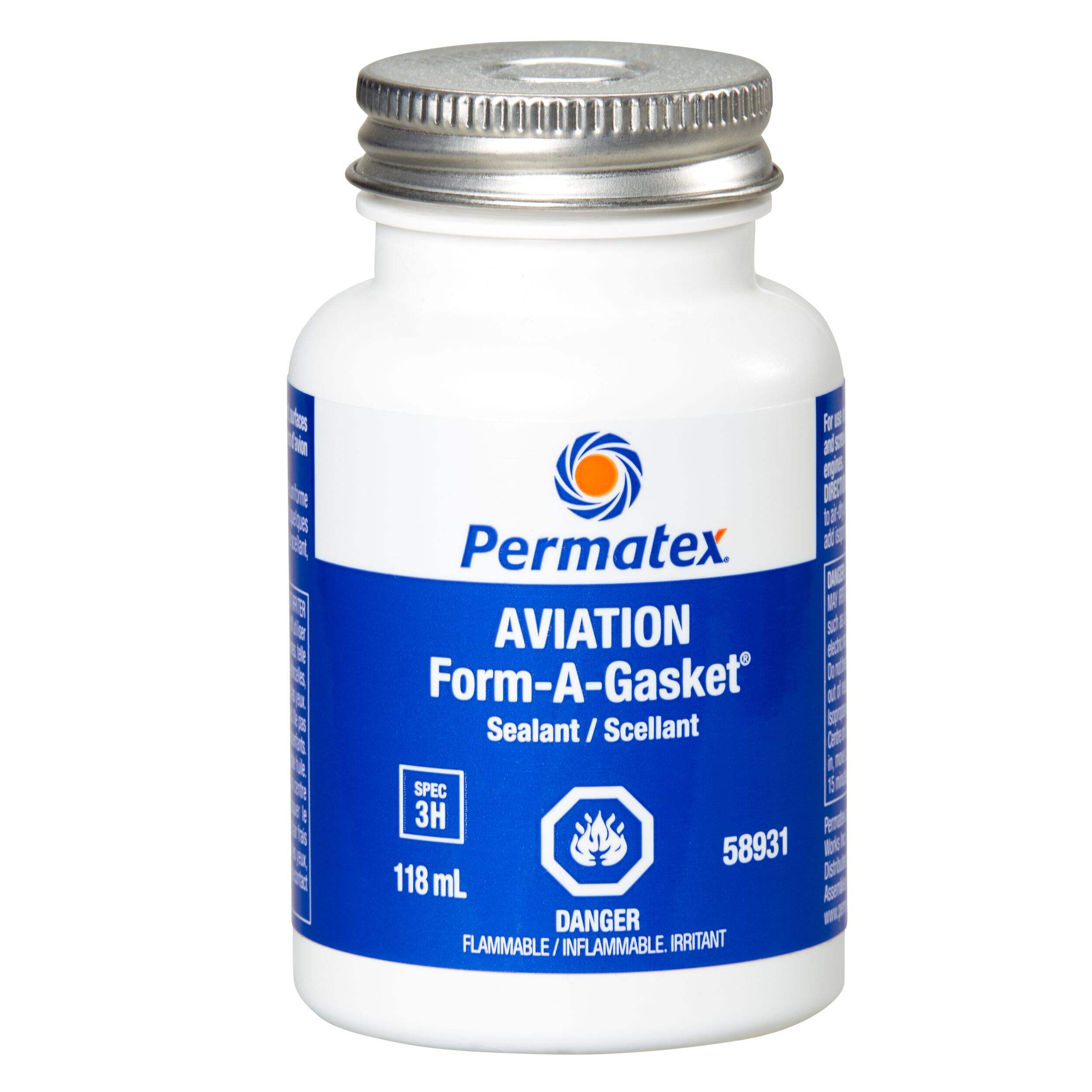 Permatex® Aviation Form-A-Gasket Sealant Liquid 3H, 118-mL Front_Elevated