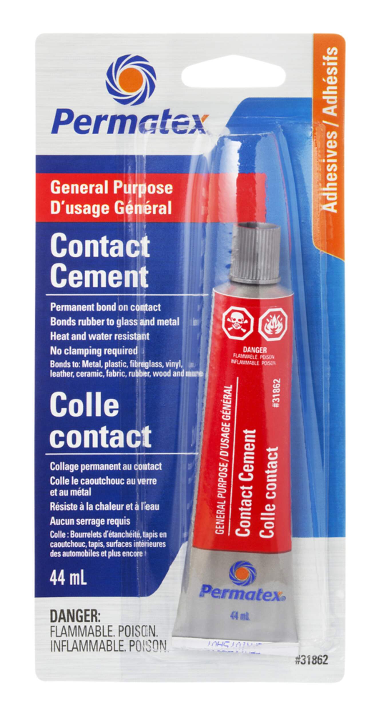 Permatex® Contact Cement, 44-mL Front_Flat