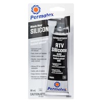 Permatex® RTV Silicone Adhesive/Sealant 16BR Black, 80-mL Front_Flat