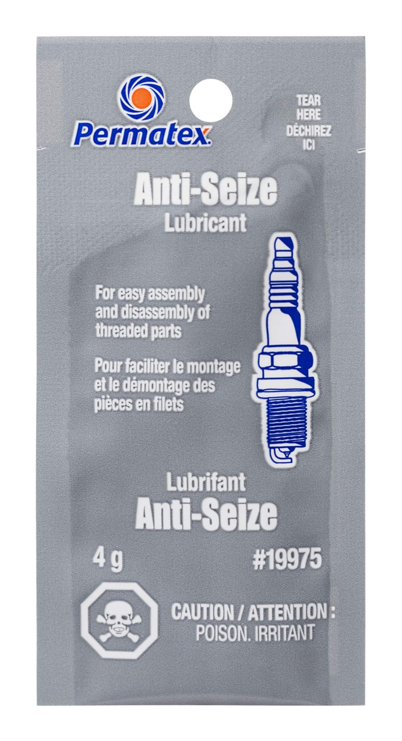 Permatex® Single-Use Anti-Seize Lubricant, 4-g Front_Flat