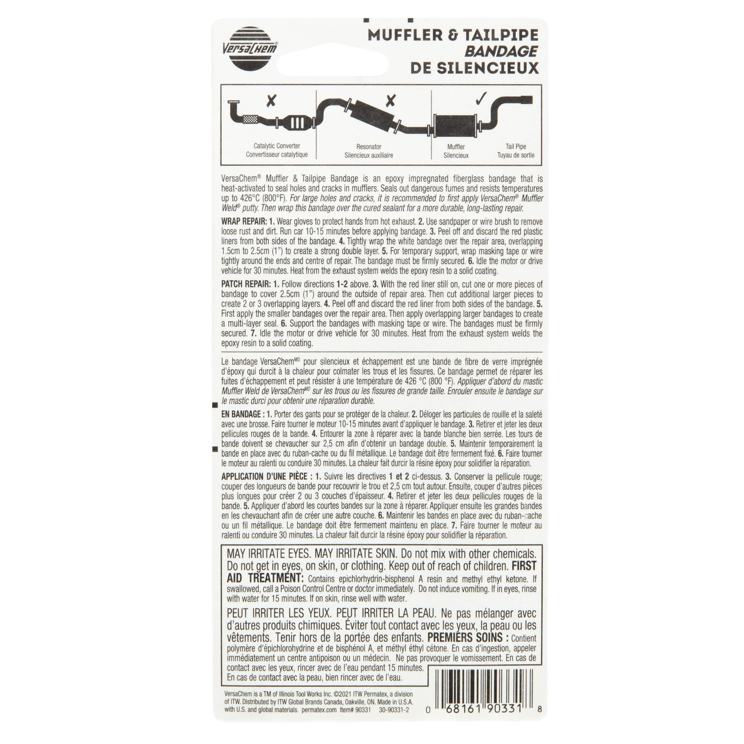 VersaChem® Muffler & Tailpipe Bandage/Tape, 2in x 42in Canadian Tire
