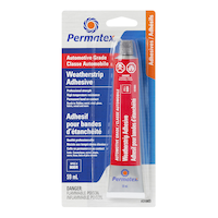 Permatex® Automotive Weatherstrip Adhesive, 80BR, Yellow, 59-mL Front_Flat