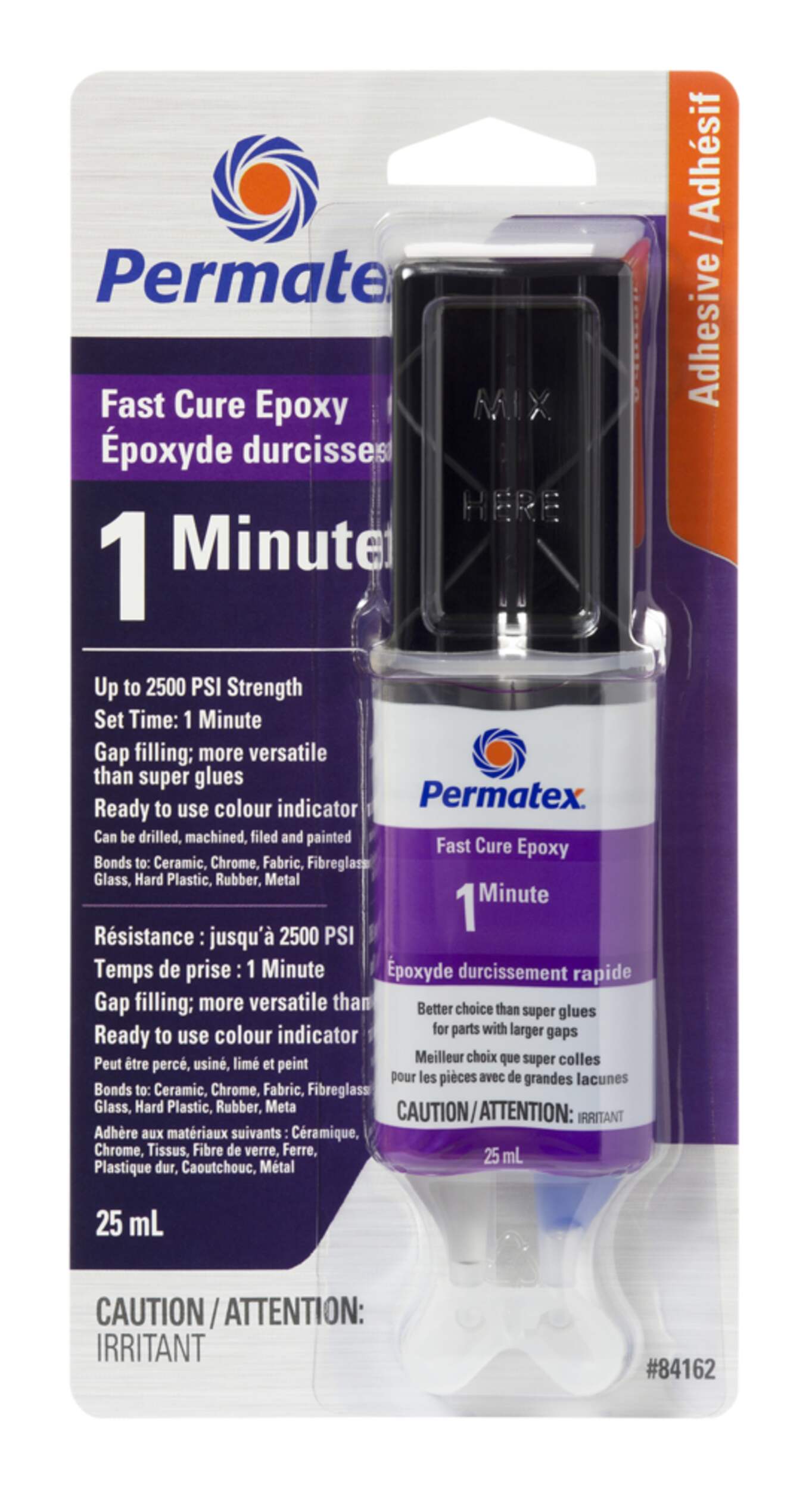 Permatex® 1 Minute Epoxy, 25-mL Front_Flat