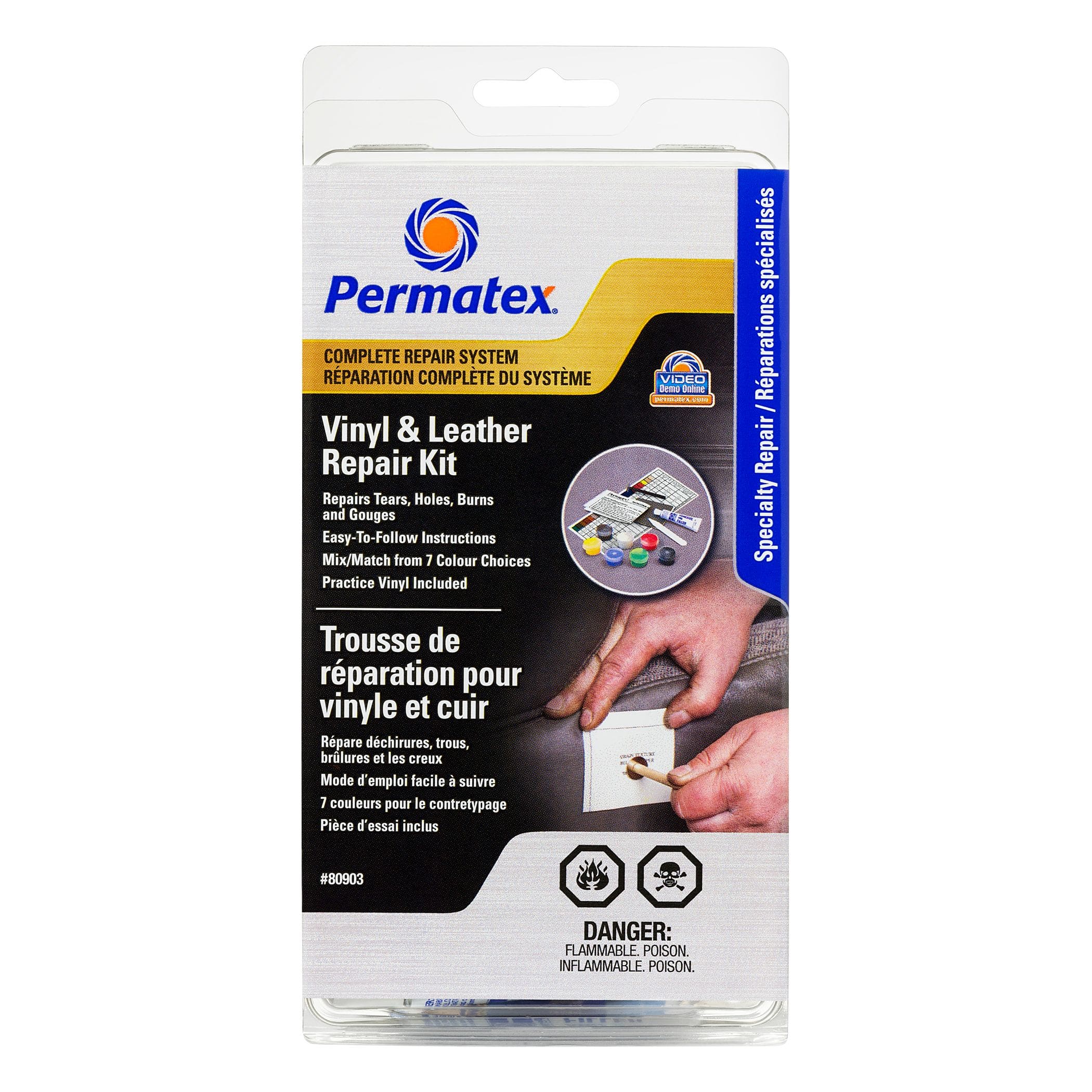 Permatex® 80903 Vinyl & Leather Repair Kit