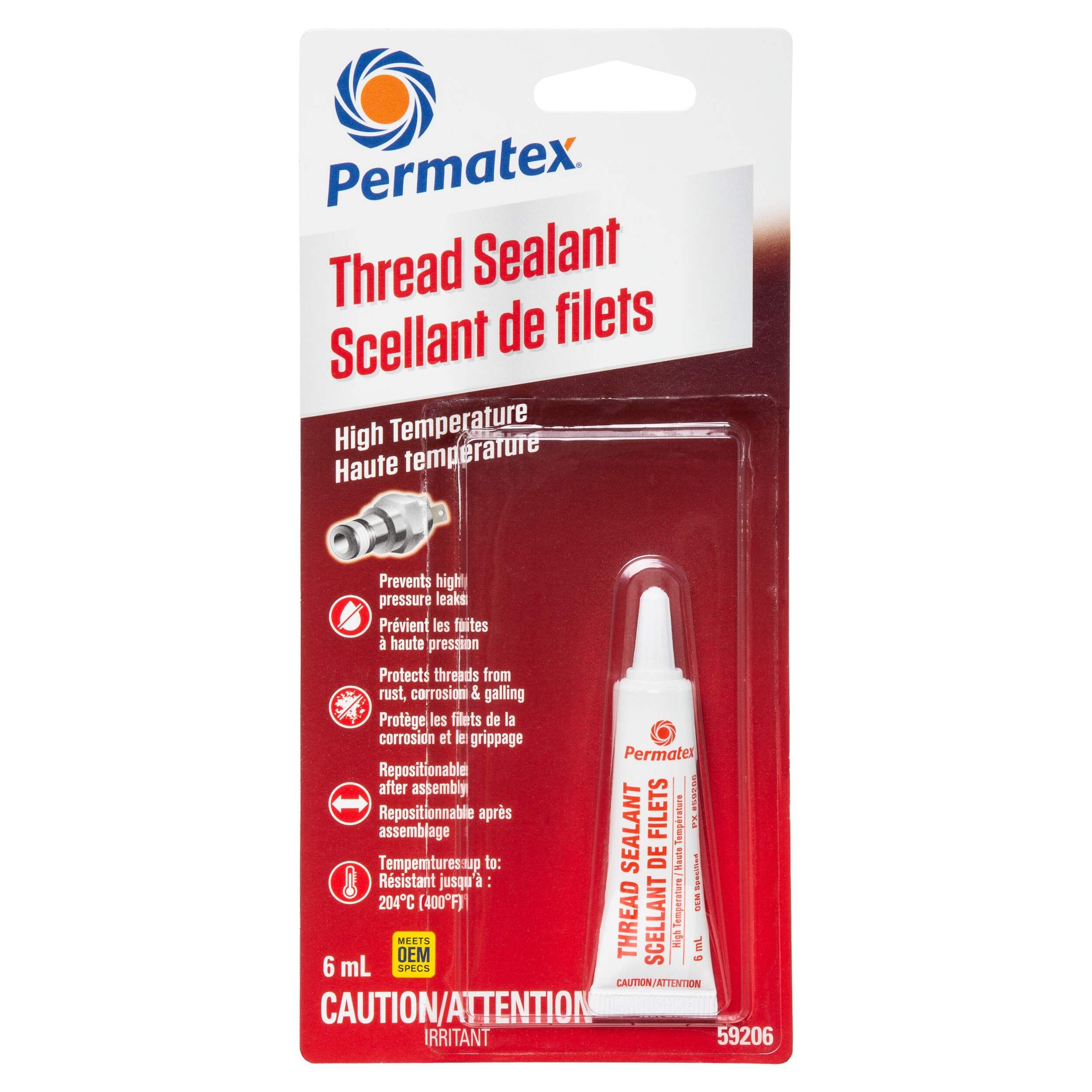 Permatex® 59206 High-Temperature 592 Thread Sealant, 6-mL | Canadian Tire