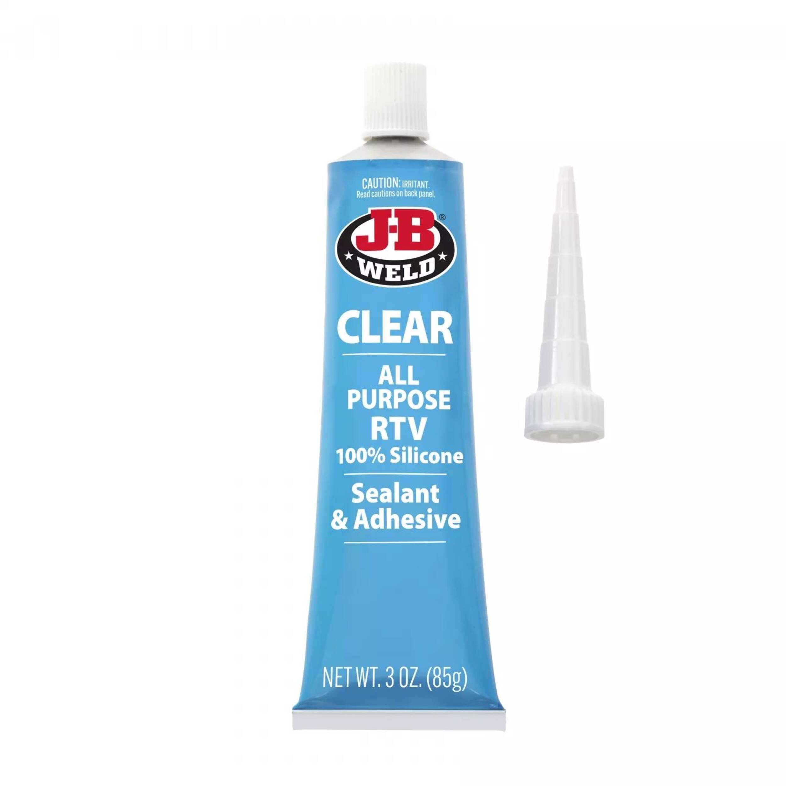 J-B Weld Clear RTV Sealant, 3-oz Front_Flat