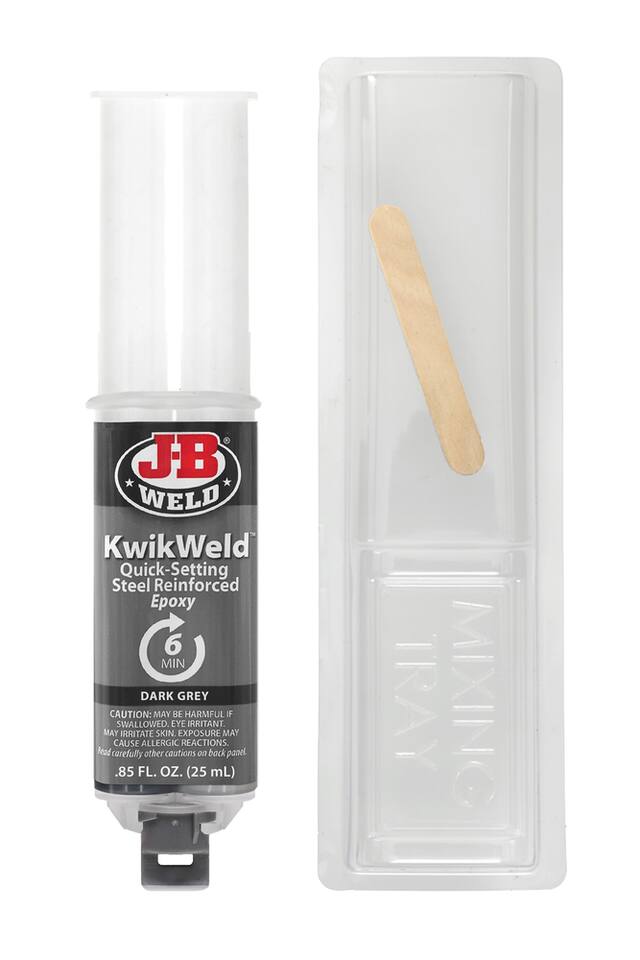 JB Weld Kwik Weld Quick Setting Steel Reinforced Epoxy Syringe, 2-pk ...