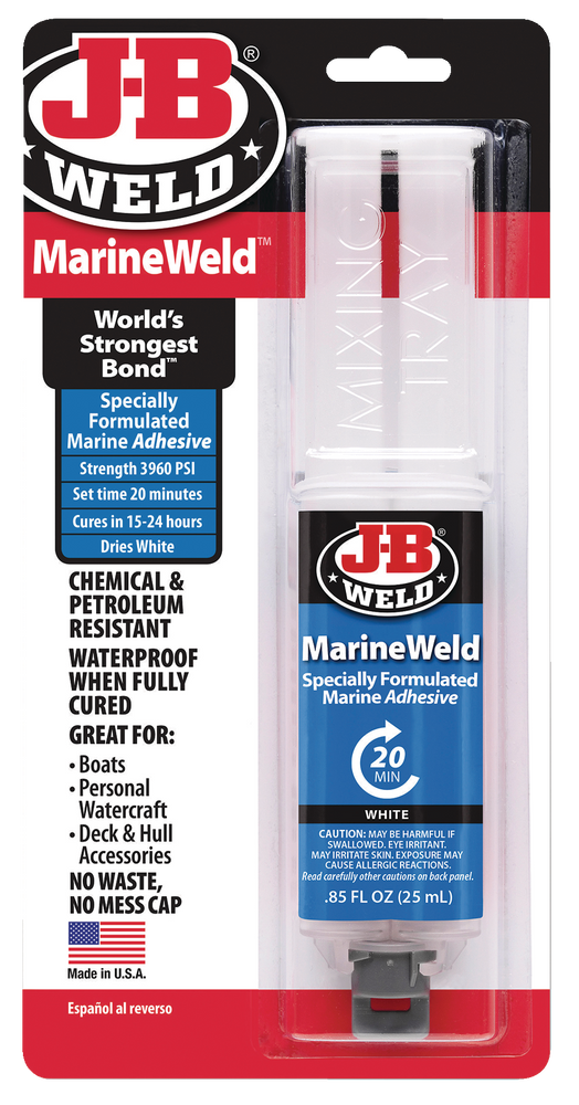 JB Weld Marine Weld Marine Epoxy Syringe, White, 25mL Canadian Tire