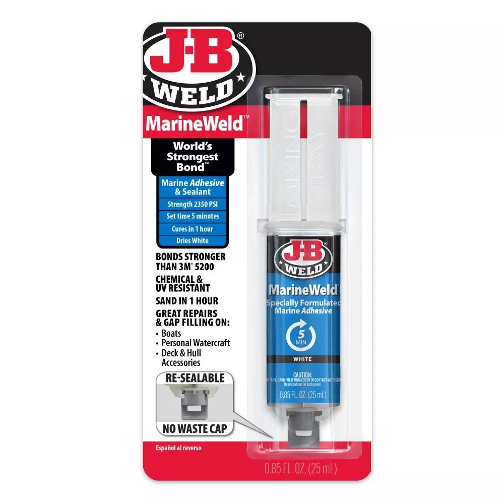 JB Weld Marine Weld Marine Epoxy Syringe, White, 25mL Canadian Tire