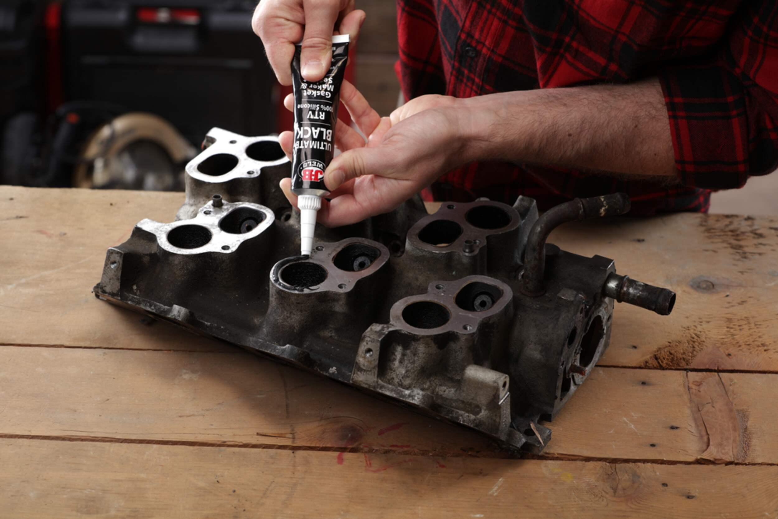 JB Weld 31316 Blue RTV Silicone Gasket Maker & Sealant, 3oz