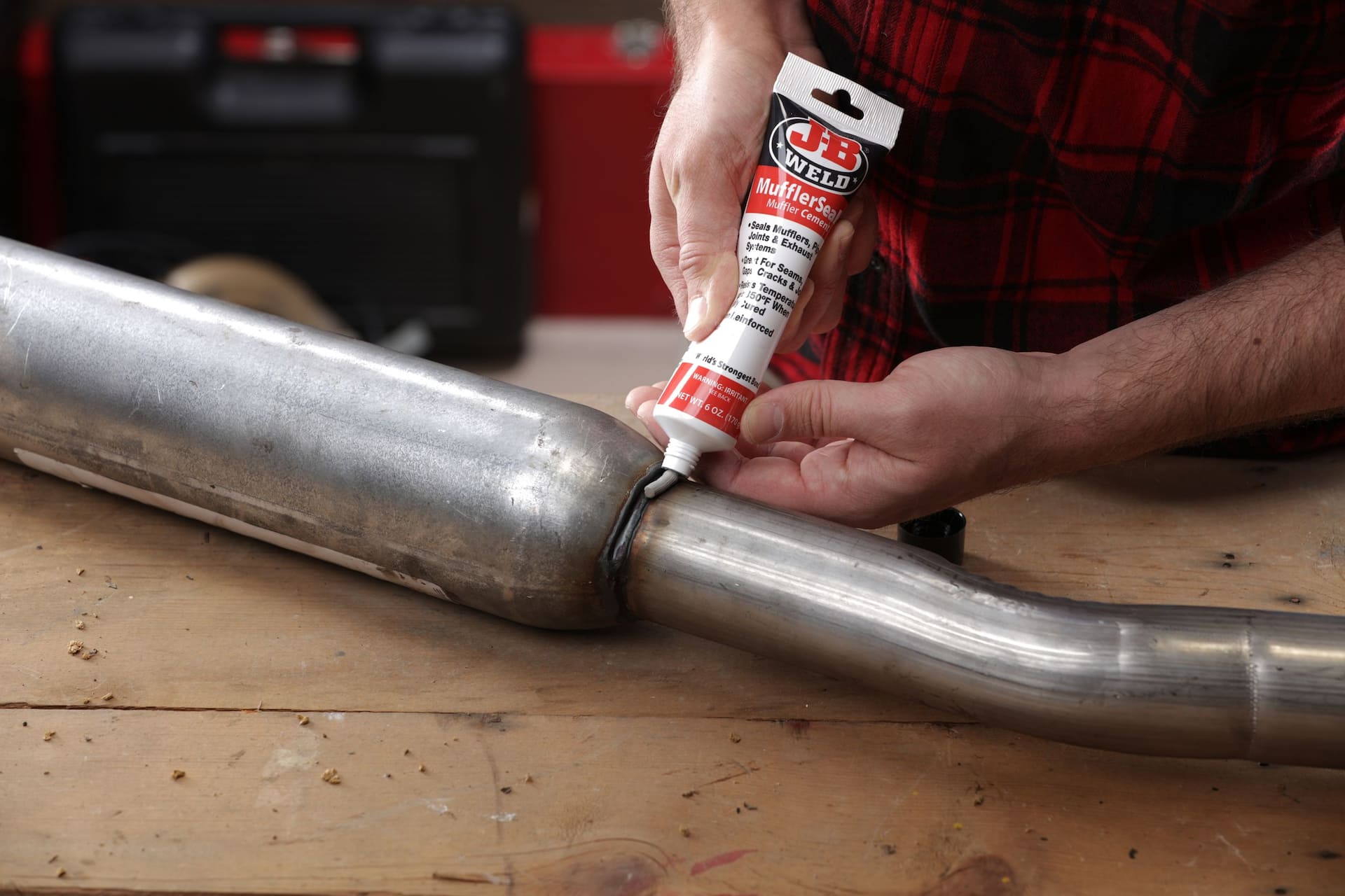 J B Weld 37906 Muffler Seal Muffler Cement Paste Plastic Tube 6 oz Canadian Tire