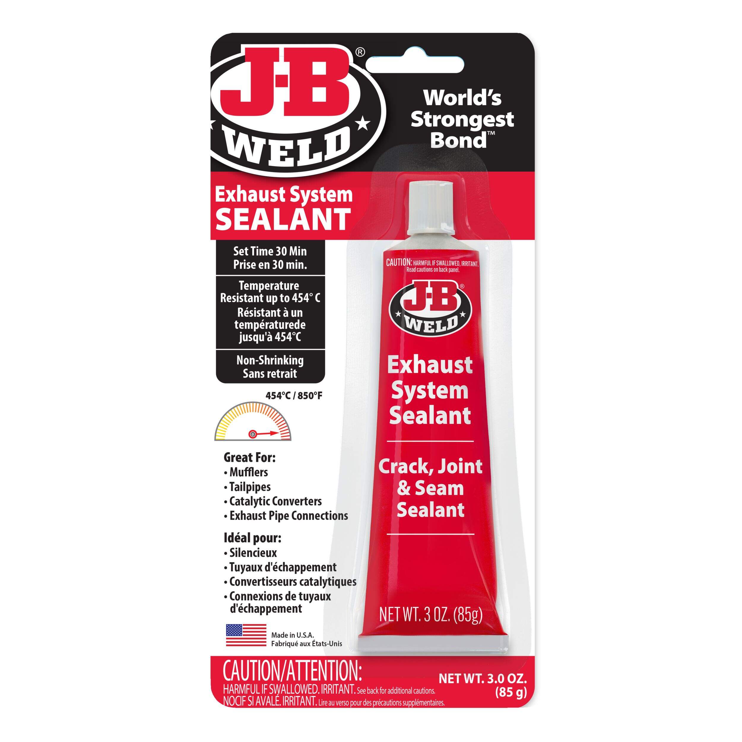 J-B Weld 37903 Exhaust System Sealant, 3-oz Front_Flat