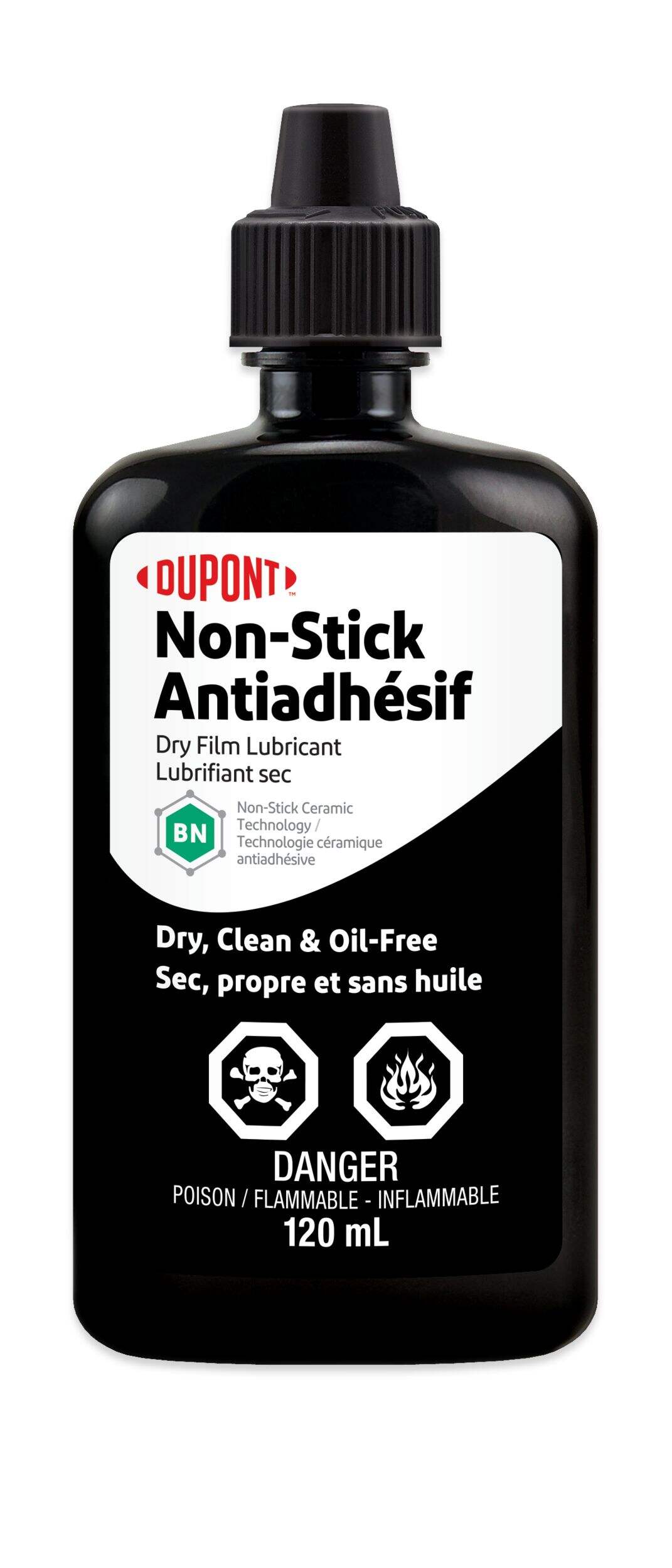 DuPont Non-Stick Dry Film Lubricant, Squeeze Bottle, 4-oz Front_Flat