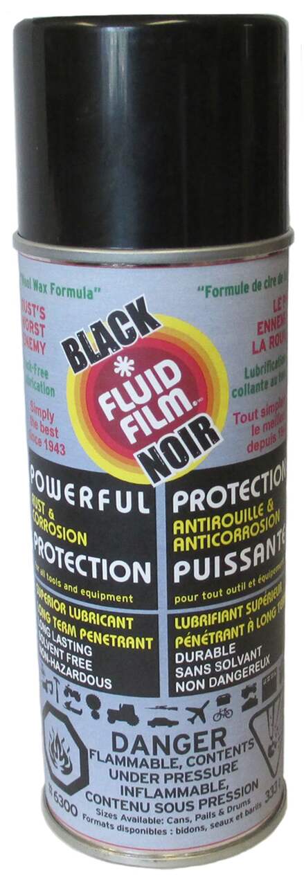 Fluid Film Aerosol Penetrant & Lubricant, Black, 333-g