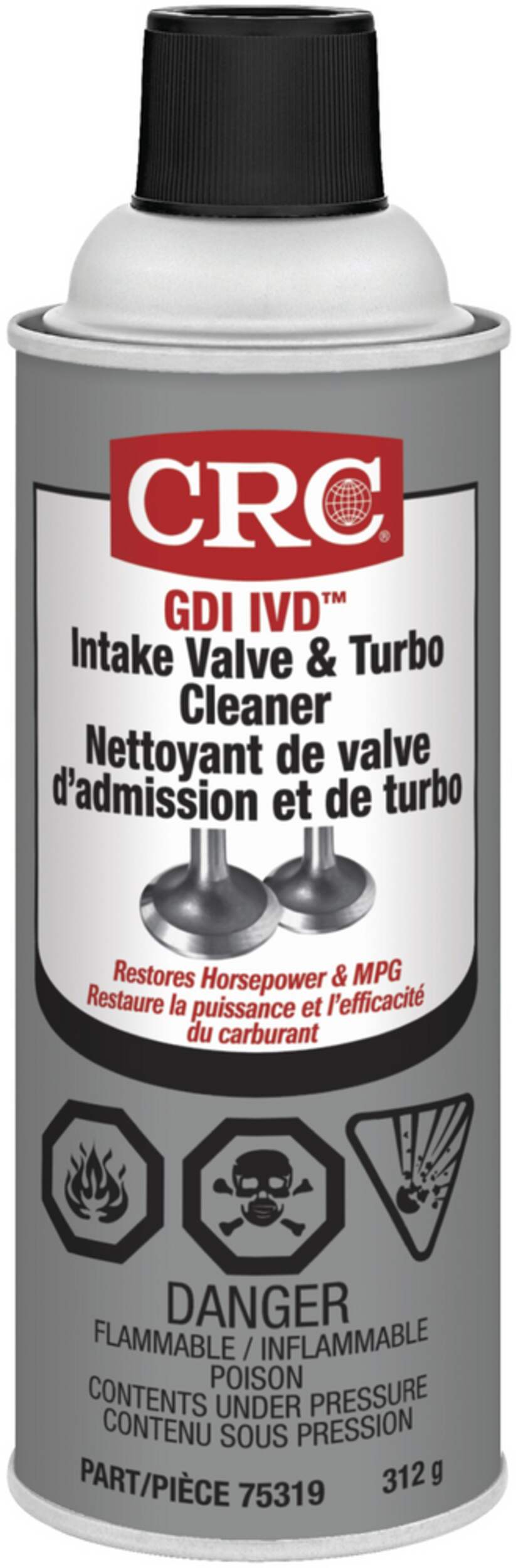 CRC 05319 GDI IVD Intake Valve & Turbo Cleaner, 312-g Front_Elevated