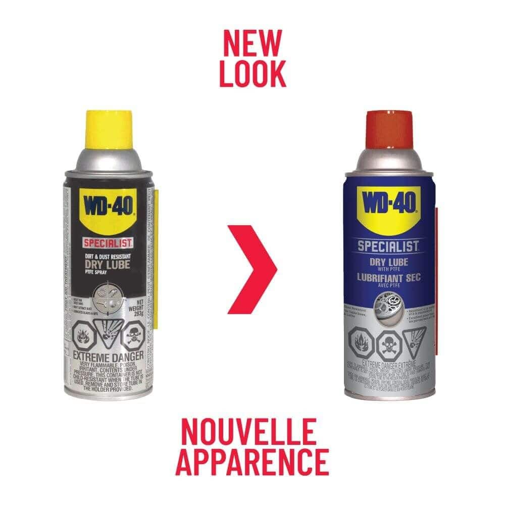 WD 40 Specialist 2209 Dirt Dust Resistant Dry Lube PTFE Spray