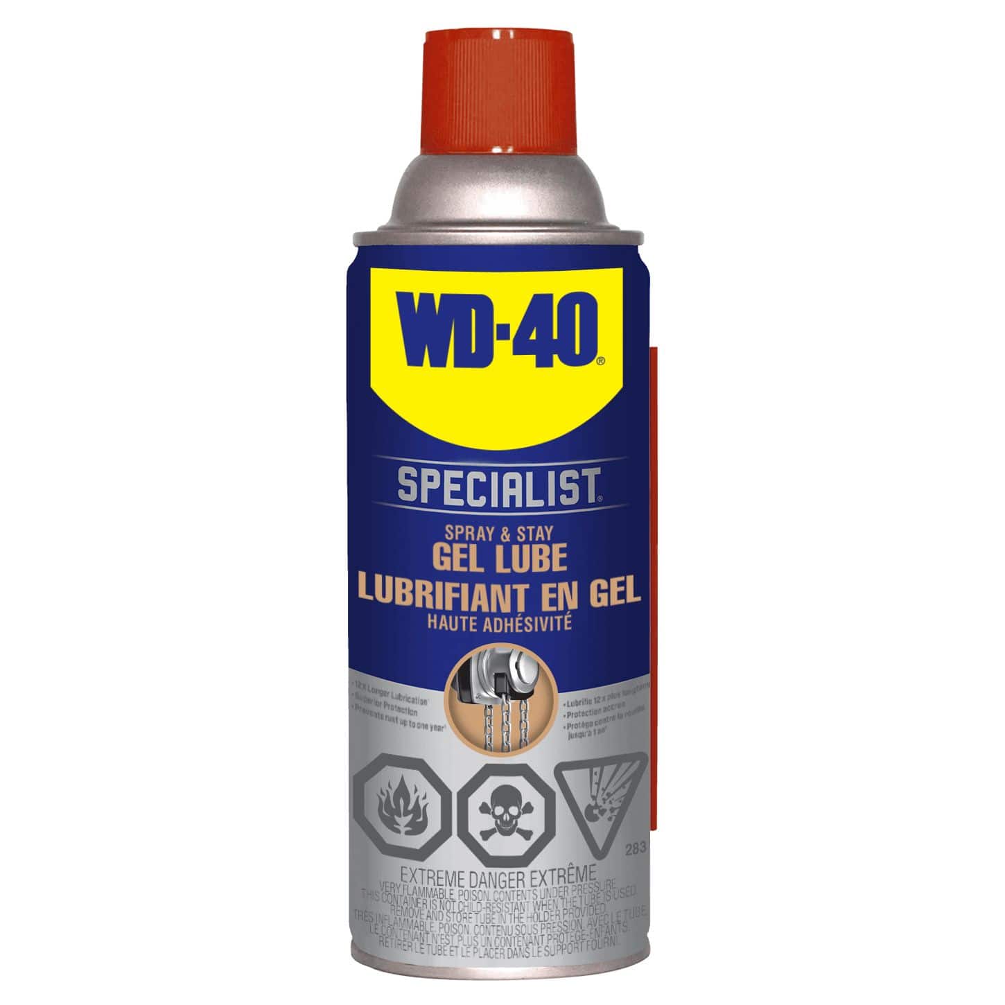 Wd 40 Specialist Spray And Stay Gel Lubricant No Drip Formula 283 G