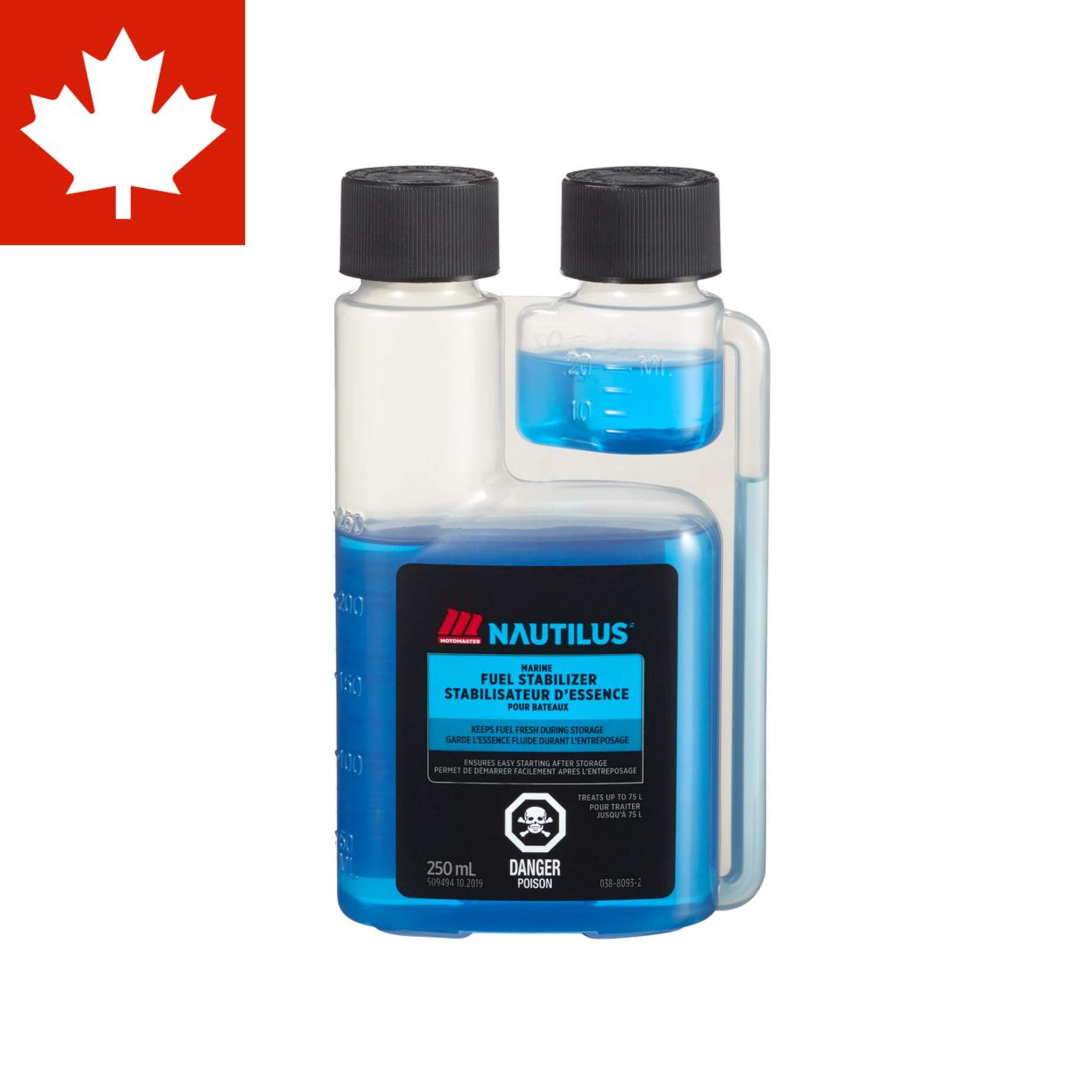 Stabilisateur de carburant concentré pour bateau MotoMaster, 250 mL Front_Elevated