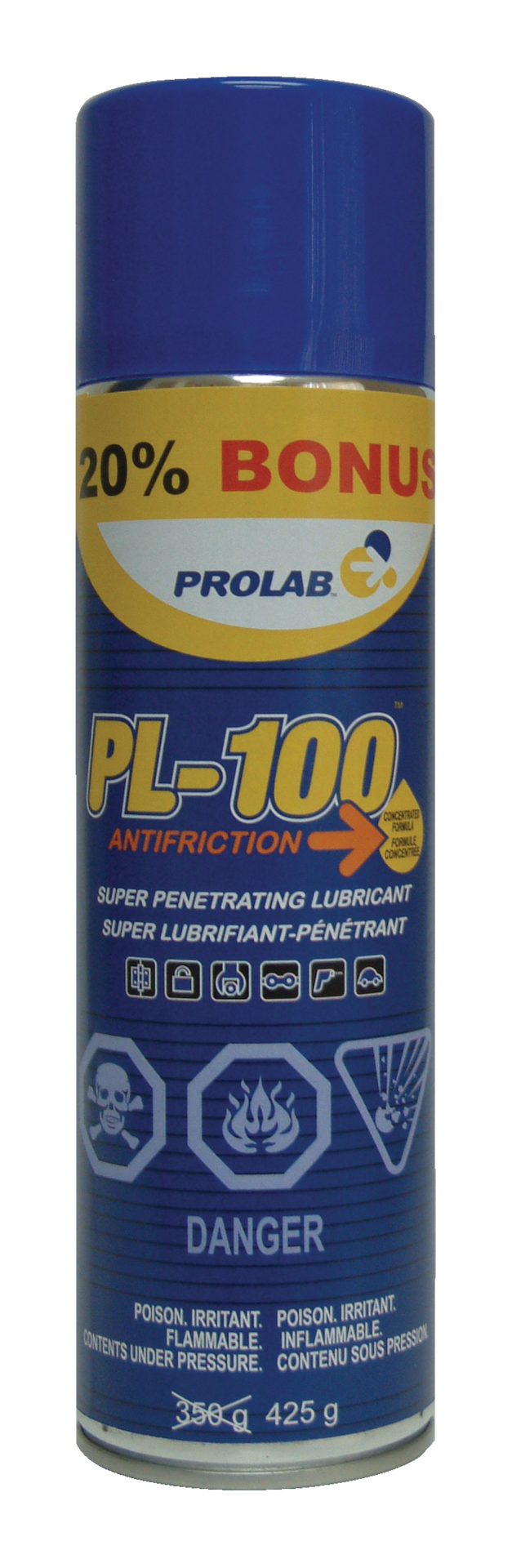Lubrifiant très pénétrant tout usage Prolab PL100, 425 g Canadian Tire