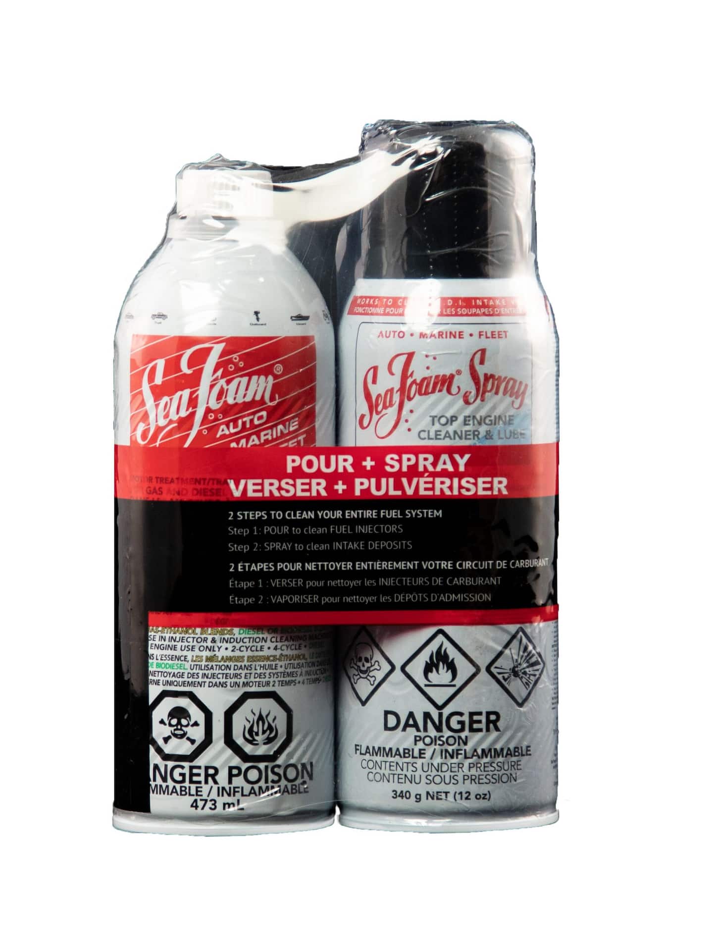 SS14 Sea Foam Spray Quick Acting Top Engine Cleaner And Lube 12oz (Pack Of  2)