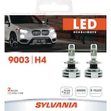 9003 Sylvania ZEVO® LED Headlight Bulb, 6000k Cool White Light, 2-pk Front_Flat
