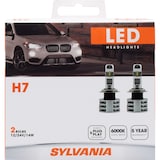Sylvania ZEVO® H7 LED Light Bulb, 6000k Cool White Light, 2-pk Front_Flat