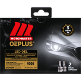 MotoMaster 9006 OEPLUS® LED Headlight Bulb, 6000k Cool White Light, 2-pk Front_Flat