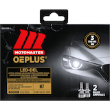 MotoMaster H7 OEPLUS®&nbsp;&nbsp;LED Headlight Bulb, 6000k Cool White Light, 2-pk Front_Flat