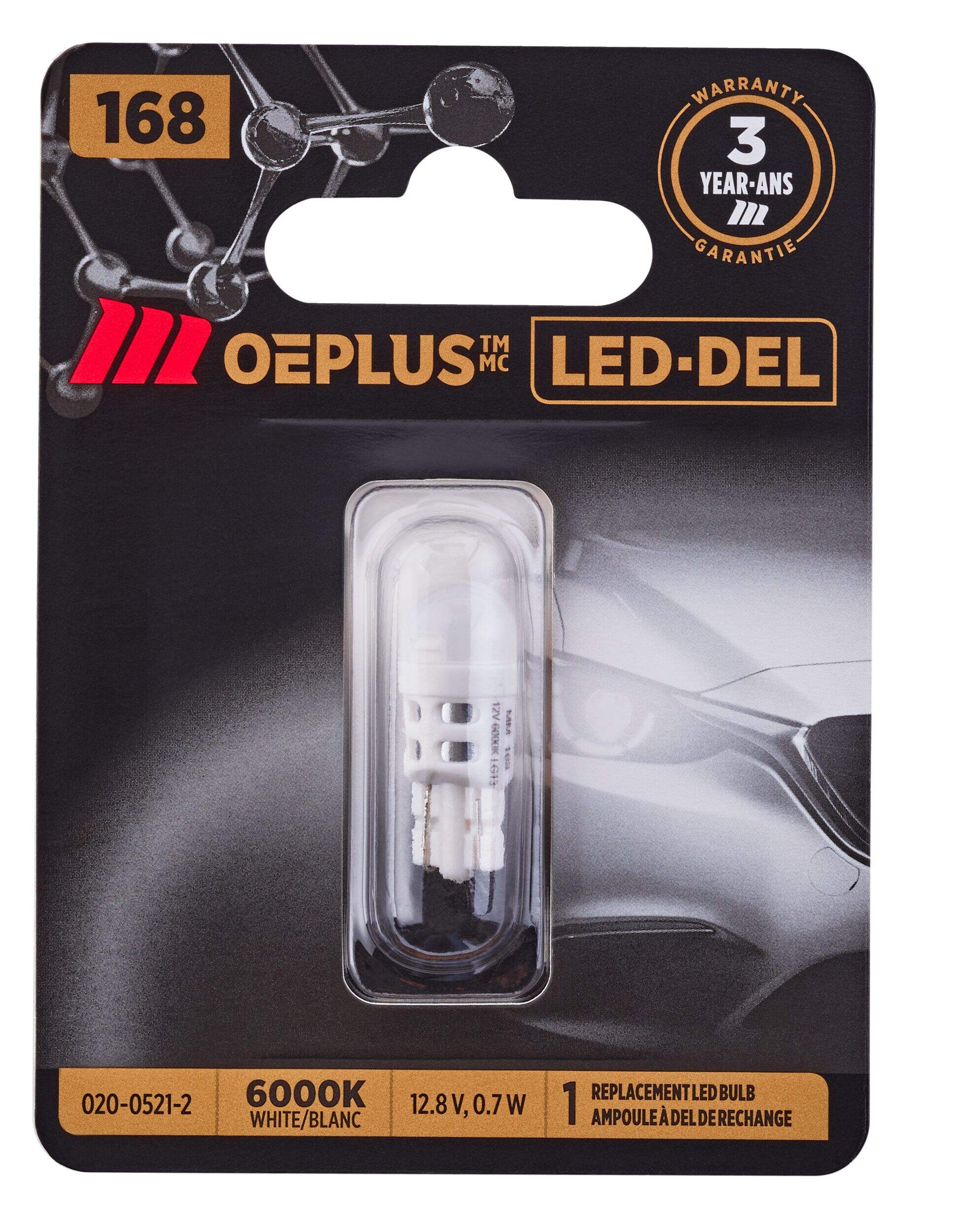 MotoMaster 168 OEPLUS® LED Mini Bulb, 1-pk Front_Flat