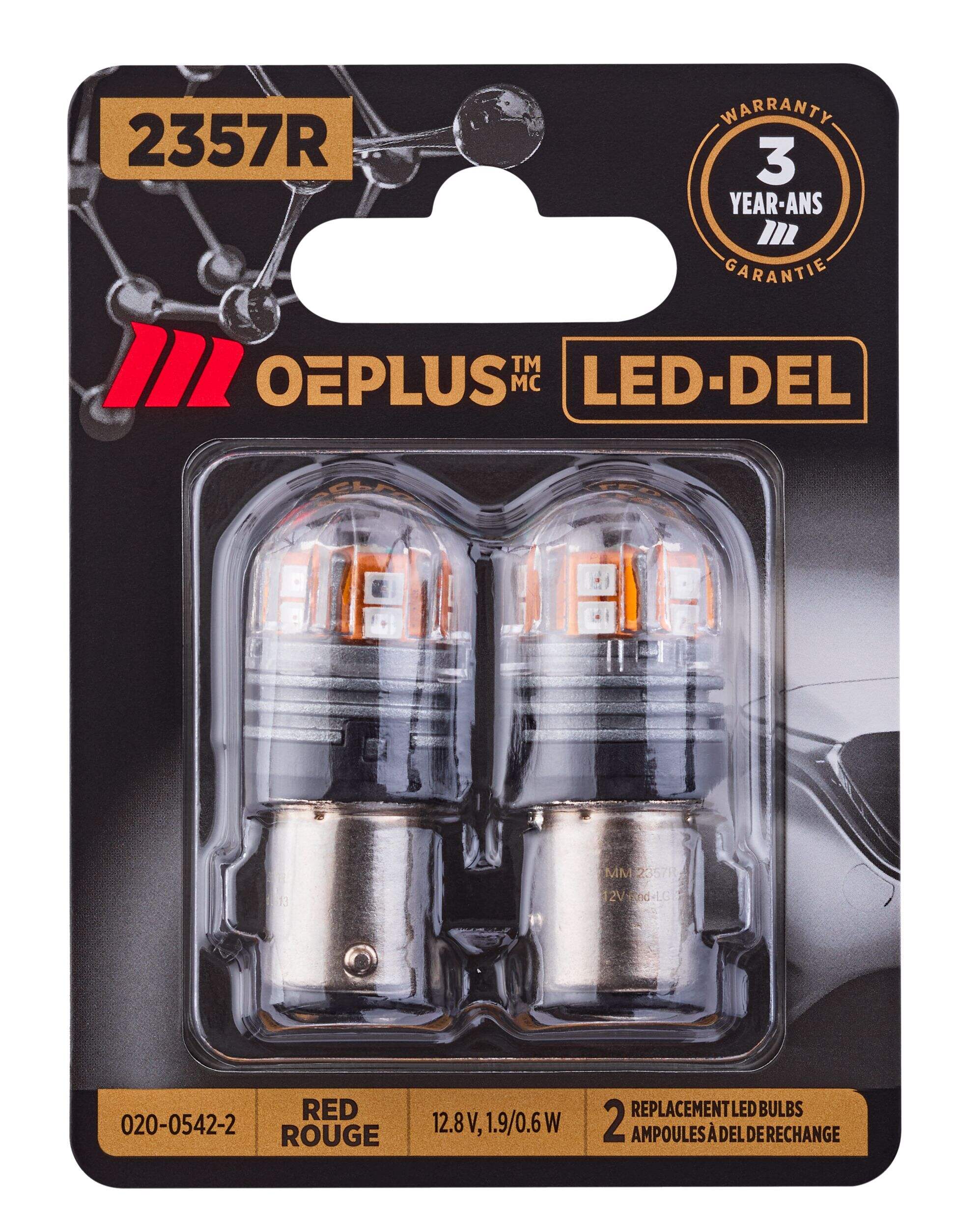 Mini-ampoules à DEL MotoMaster 2357R OEPLUS<sup>MD</sup>, paq. 2 Front_Flat