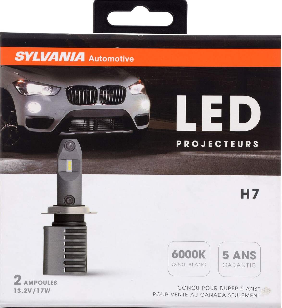 Sylvania H7 Basic Auto Halogen Headlight Bulb, Pack of 1