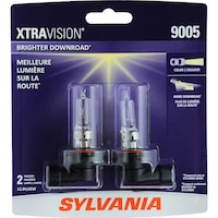 Ampoule de phare à halogène Sylvania 9005 XtraVision, paq. 2 Front_Flat