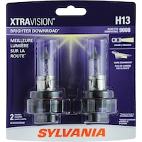 Ampoule de phare à halogène SYLVANIA H13 XtraVision, paq. 2 Front_Flat
