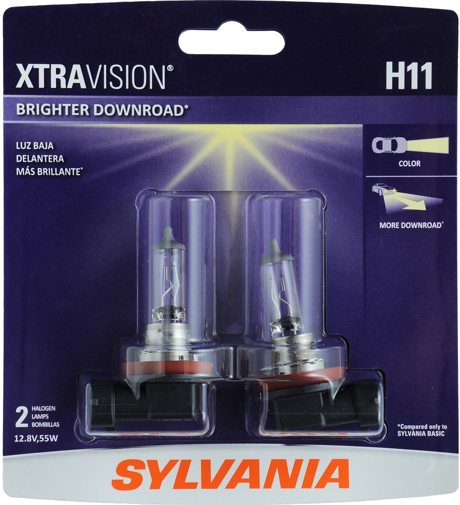 H11 Sylvania Halogen Headlight Bulb, 2pk Canadian Tire