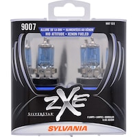 Sylvania 9007 SilverStar® zXe Headlight Bulb, 2-pk Front_Flat